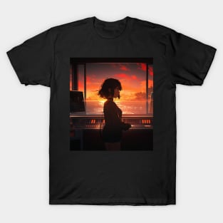 Lofi Girl DJ Sunrise T-Shirt